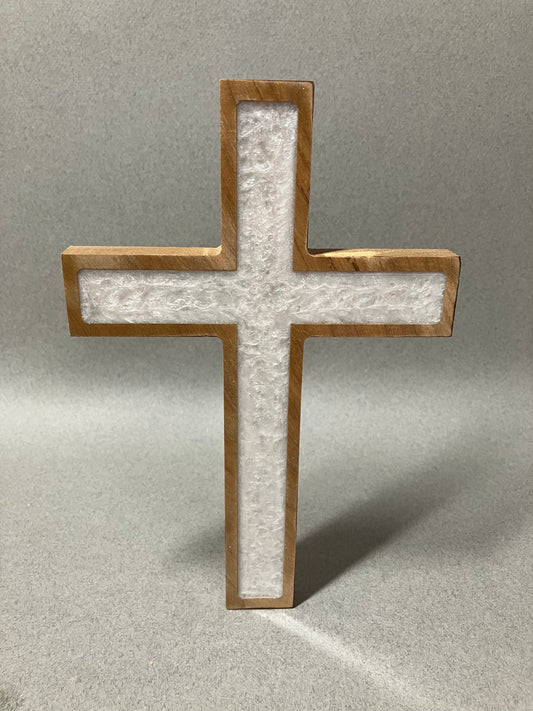 Cherry and pearl cross