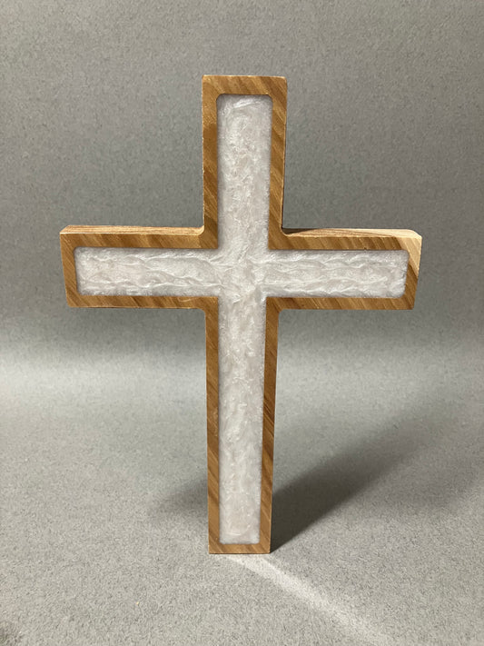 Pecan/Hickory pearl cross